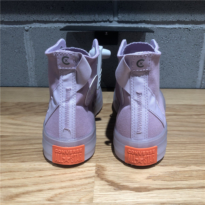 匡威新款allstarcx果冻底浅粉紫男女高休闲帆布鞋