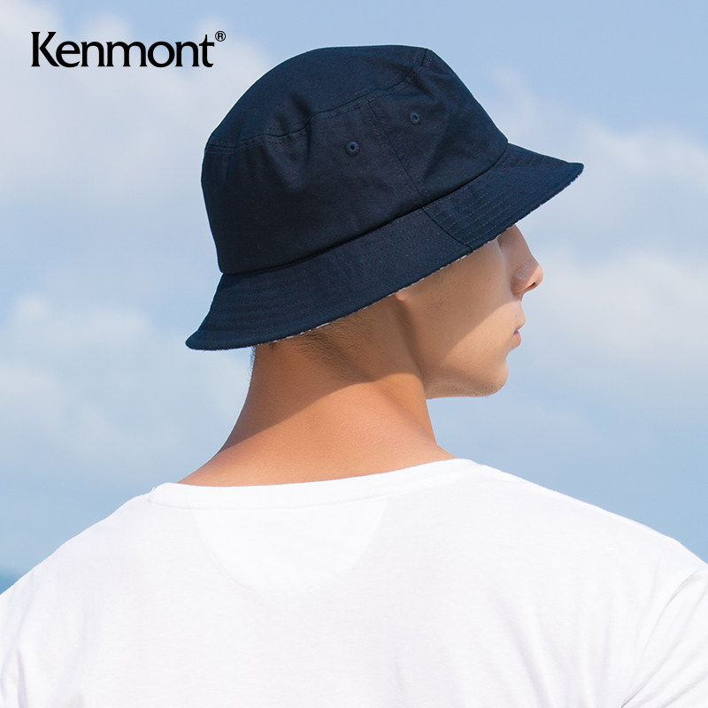 卡蒙全棉透气可折叠印花渔夫男士夏季帽子