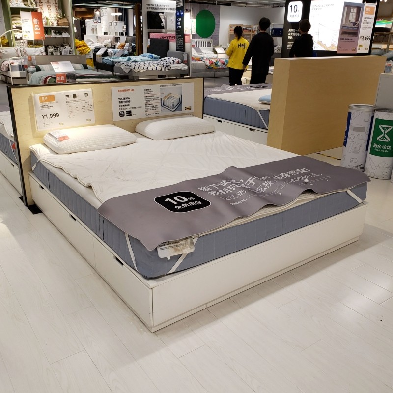 床垫温馨宜家ikea韦斯特吕伊袋装弹簧双人1.8米弹簧床垫