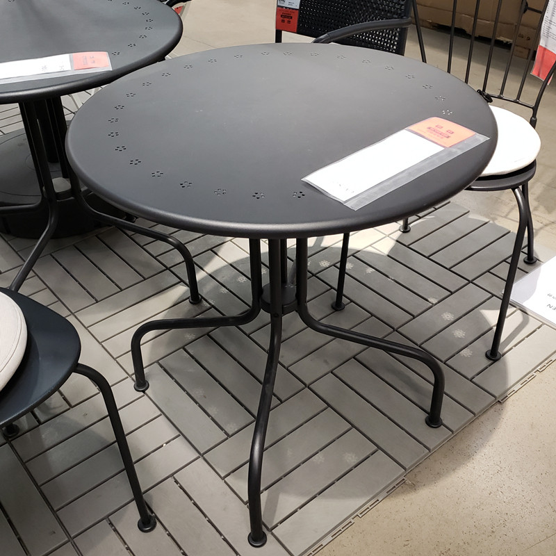 温馨宜家ikea拉科圆桌户外庭院露台花园休闲户外桌子