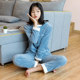 Net red coral velvet pajamas women's autumn and winter warm suit thickened lazy home wear outer wear 2020 new Net red coral velvet pajamas women's autumn and winter warm suit thickened lazy home wear outer wear 2020 new