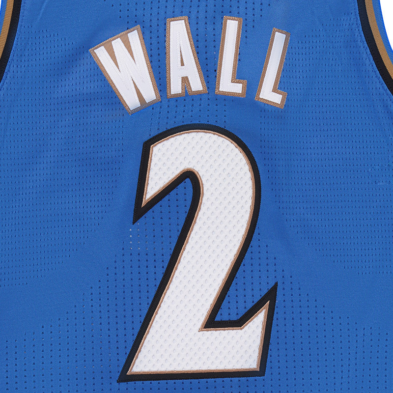 mitchellnessmn奇才队沃尔复古球衣篮球服