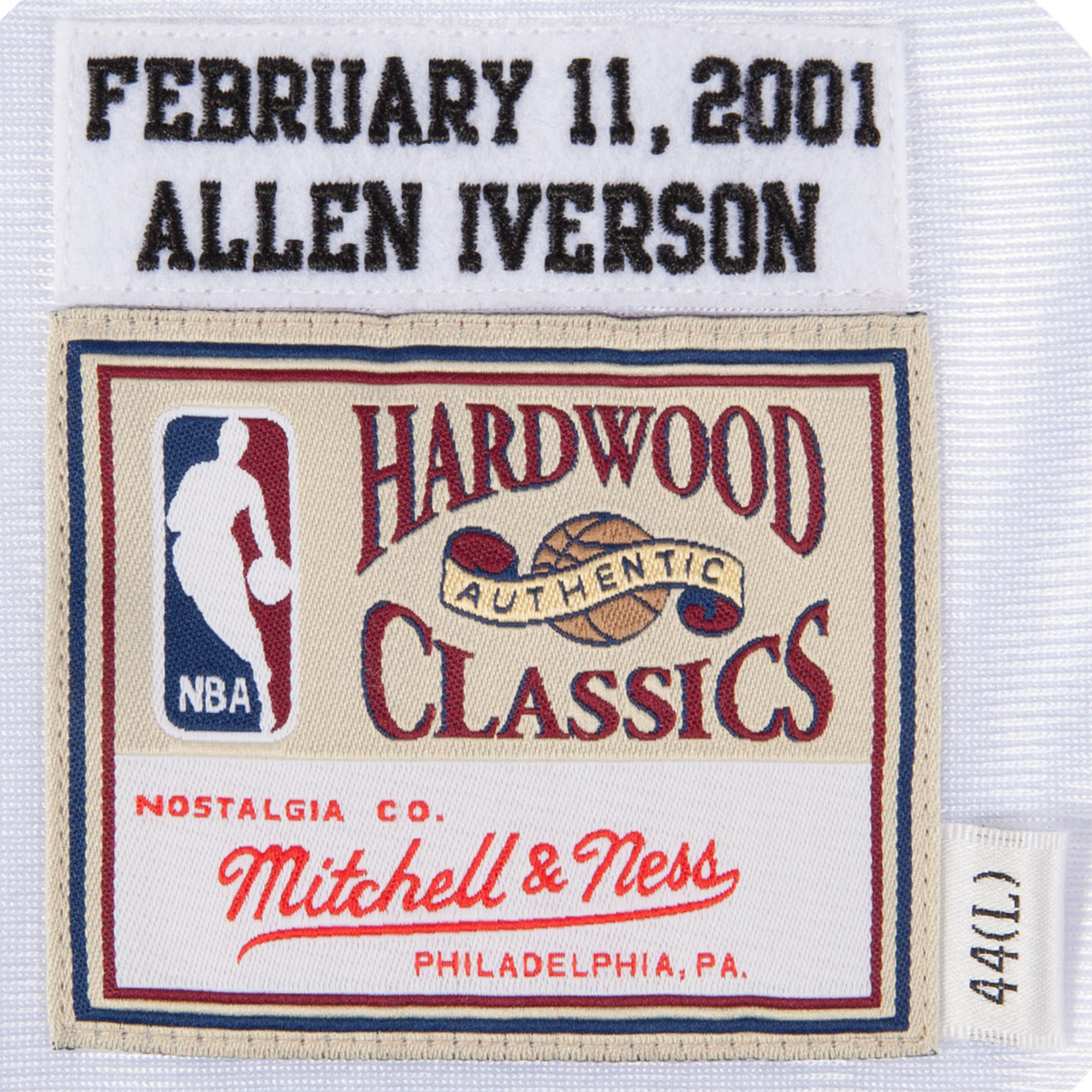 mitchellnessmn76艾弗森01年明星赛au复古球衣篮球背心篮球服