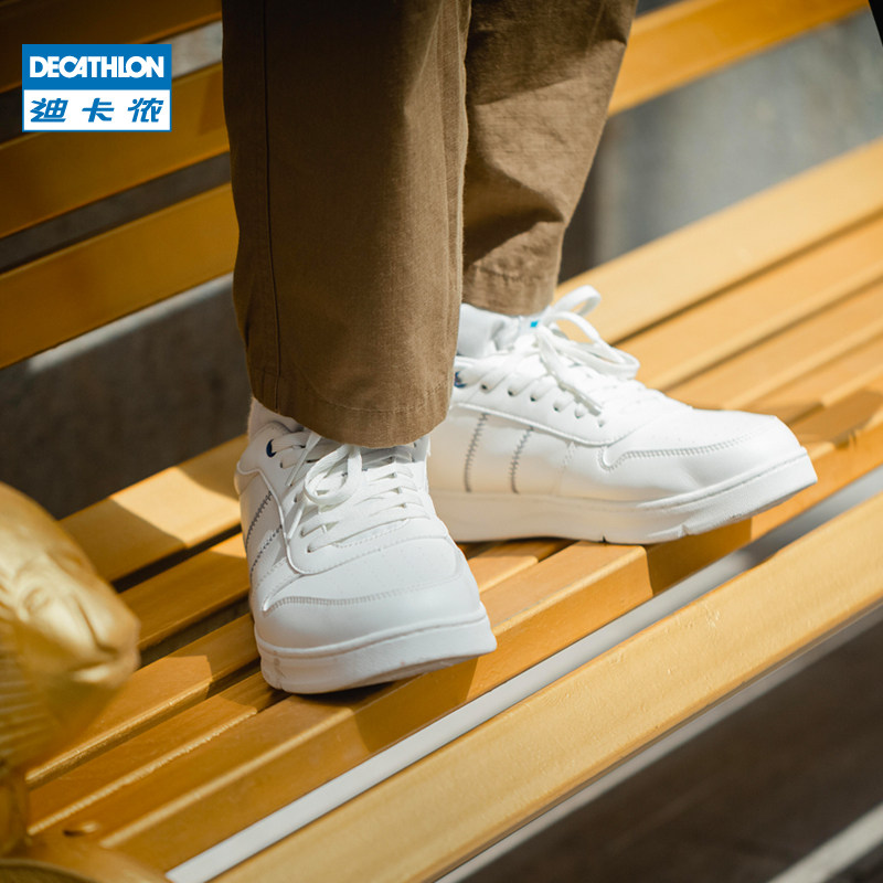 迪卡侬运动鞋男2022春夏透气低帮男鞋休闲鞋厚底小白鞋板鞋mswc