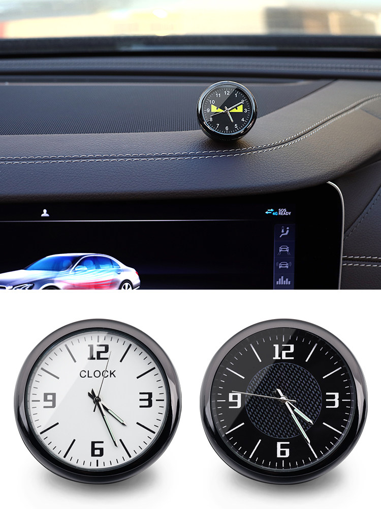 车载车用奔驰时钟夜光电子表石英表钟表车用电子钟表