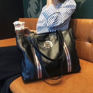 单肩女包包2018新款时尚手提包大容量韩版女士包包简约大气软皮