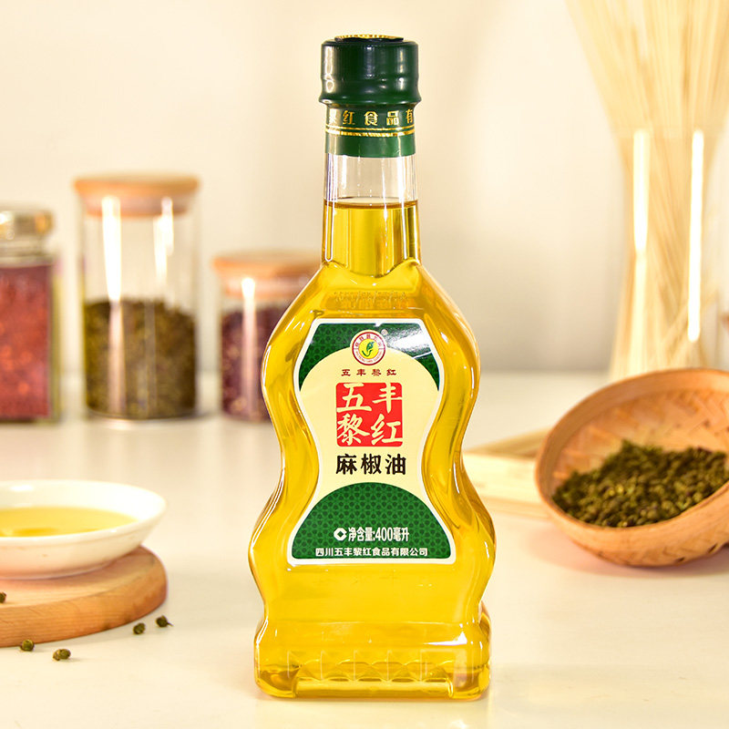 四川五丰黎红麻椒油400ml花椒油400ml青花椒藤椒家用麻油特麻包邮