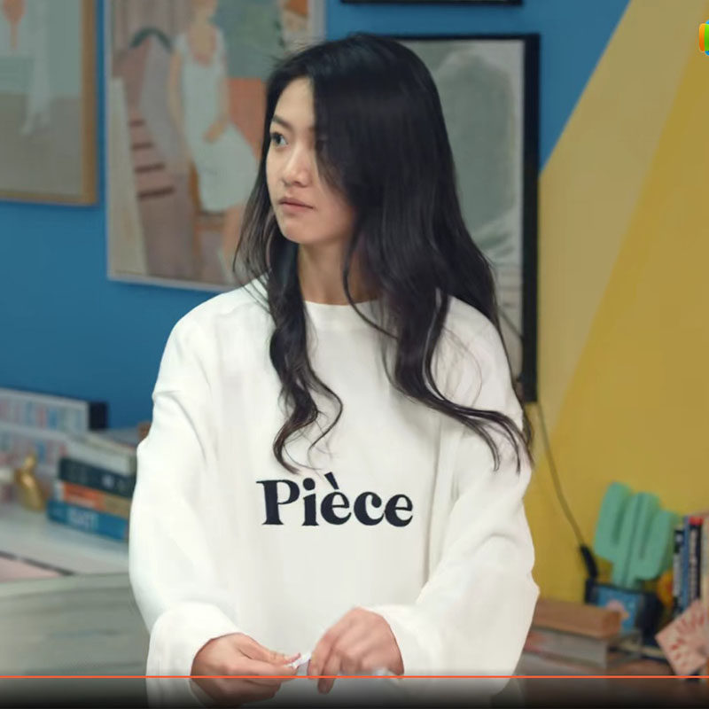 百岁之好一言为定夏林希涵之同款衣服白色卫衣女薄款宽松卫衣