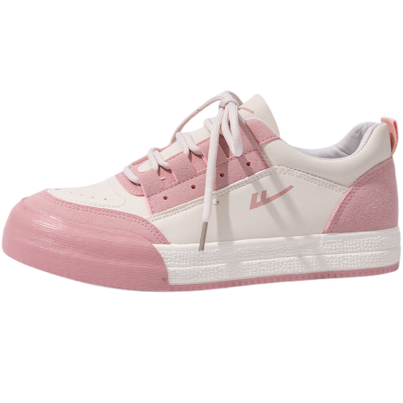 回力ow联名樱花小白鞋新款2022女鞋春夏厚底帆布鞋