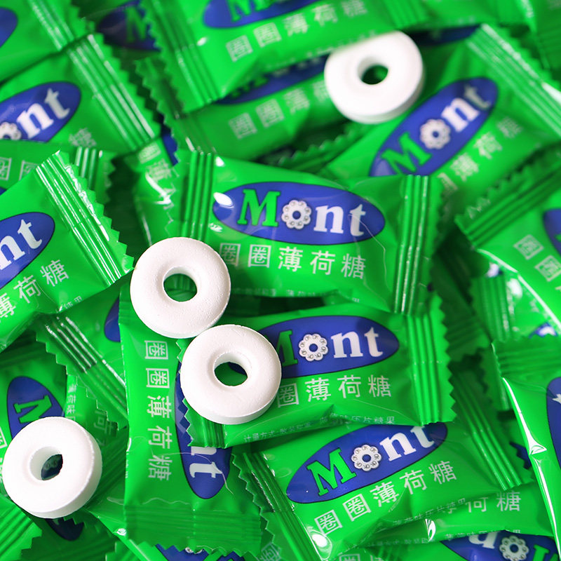 伊妙圈圈薄荷mint老式强劲散装清凉硬糖糖果传统糖果