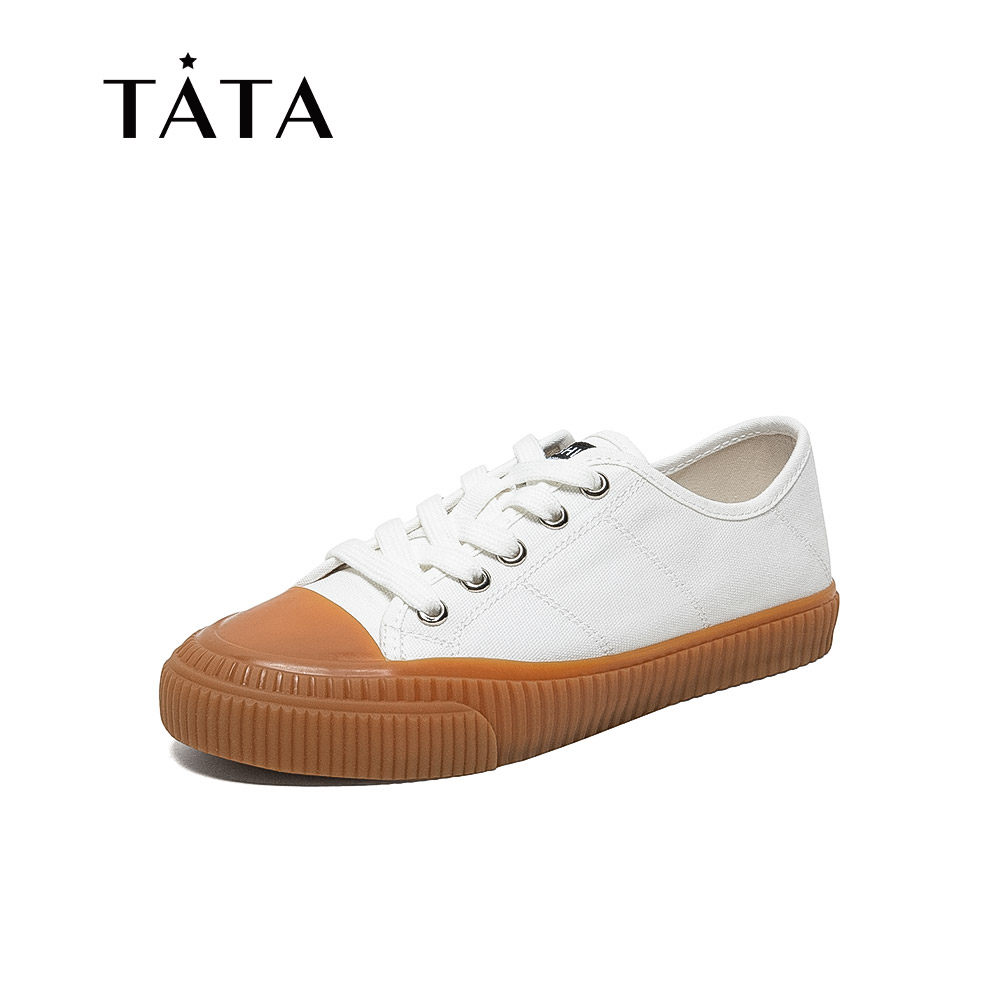 tata他她2020商场同款日小白鞋网红板鞋女ins新款休闲板鞋