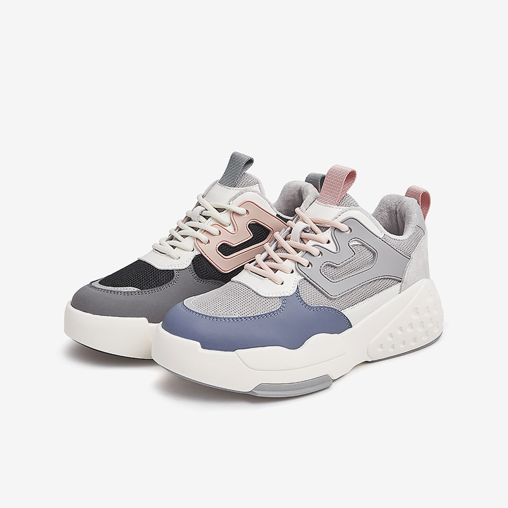 tata他她老爹鞋女ins潮时尚拼接运动休闲鞋女2021冬加绒gho02dm1