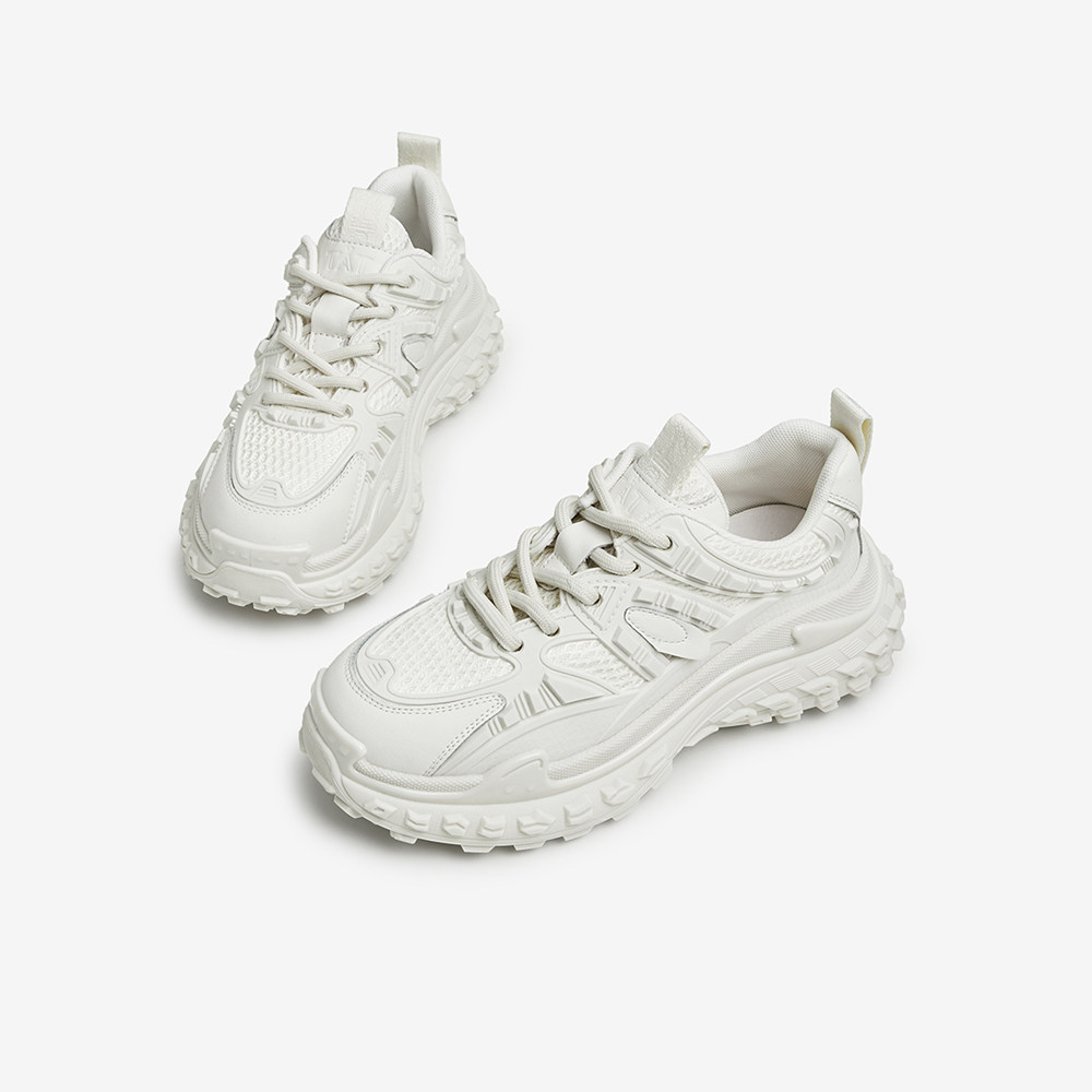 tata他她时尚网面松糕底轮胎鞋老爹鞋女厚底鞋2022秋新款wata1cm2