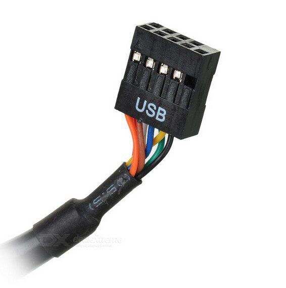 0usb2.0转接接线20pin9pin主板usb转换换线连接线