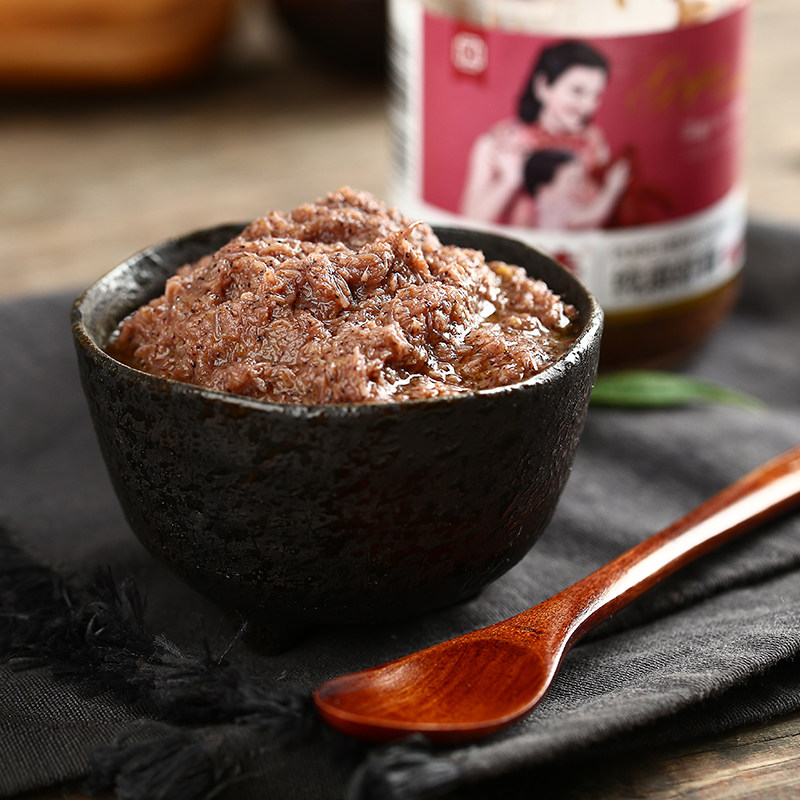 盐城大丰特产麻虾酱220g一瓶即食海安小虾酱下饭酱原味海鲜酱