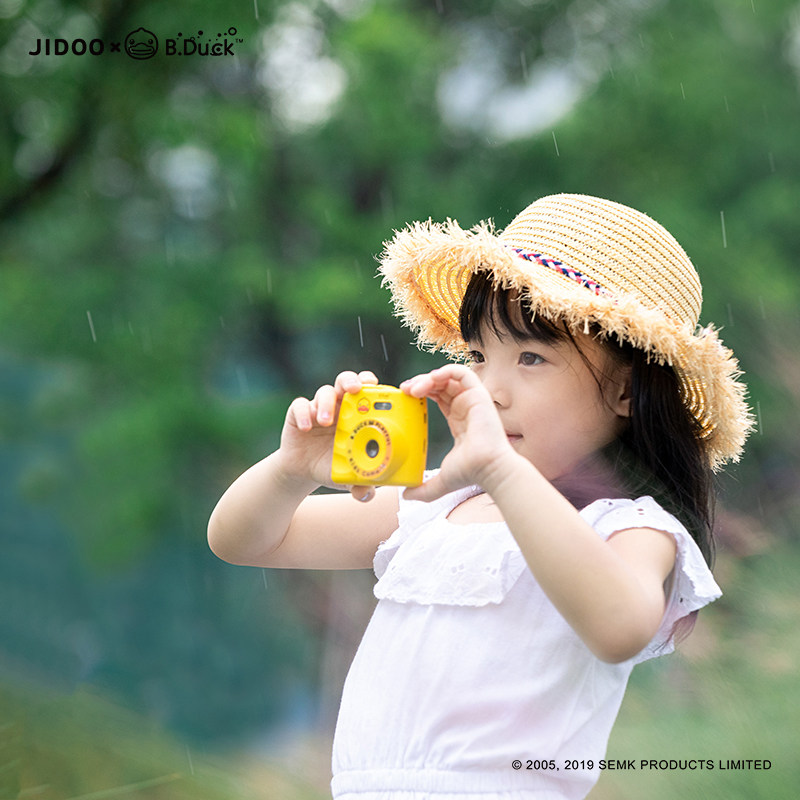 小黄鸭儿童数码相机拍照可打印高清小单反多功能便携玩具生日礼物