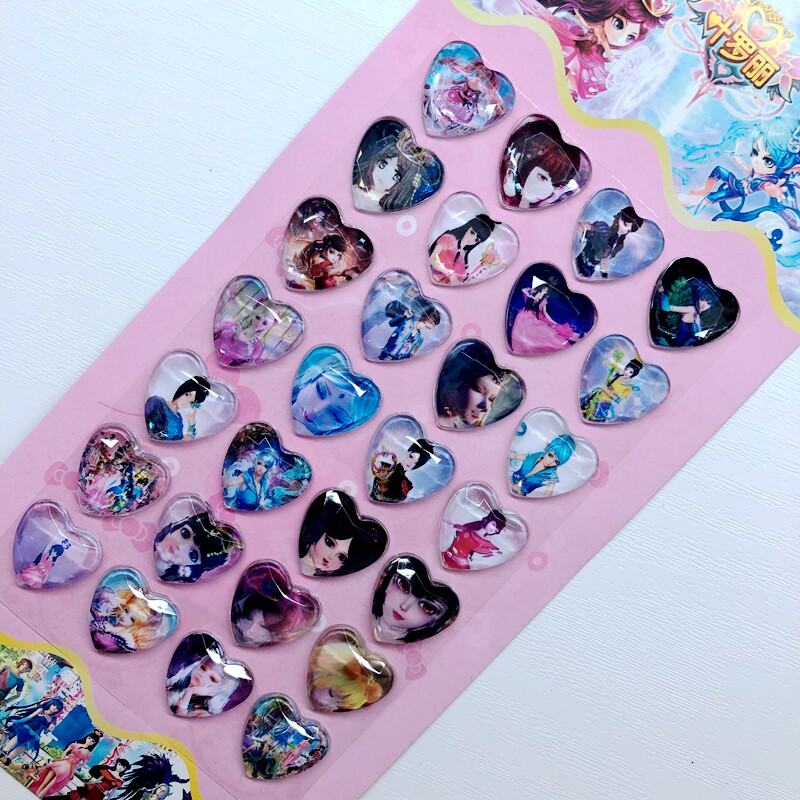 叶罗丽水晶钻石冰公主萝莉仙子精灵女孩女孩儿儿童贴纸