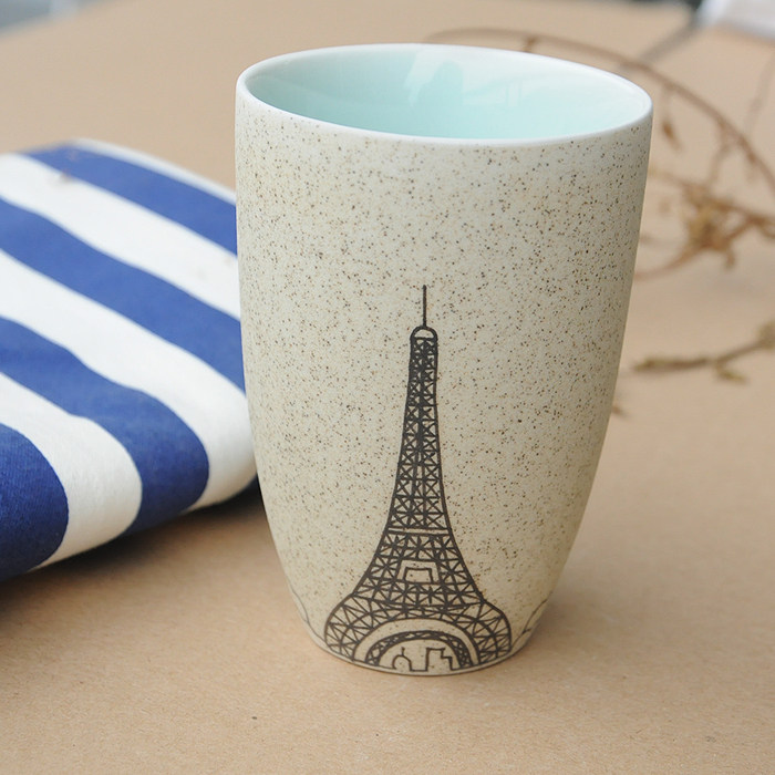 包邮卡通手绘杯子陶瓷瓷杯马克杯熔水杯创意马克杯