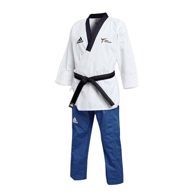 adidas阿迪达斯成人女跆拳道品势服有段舒适抗皱国产aditpaf01