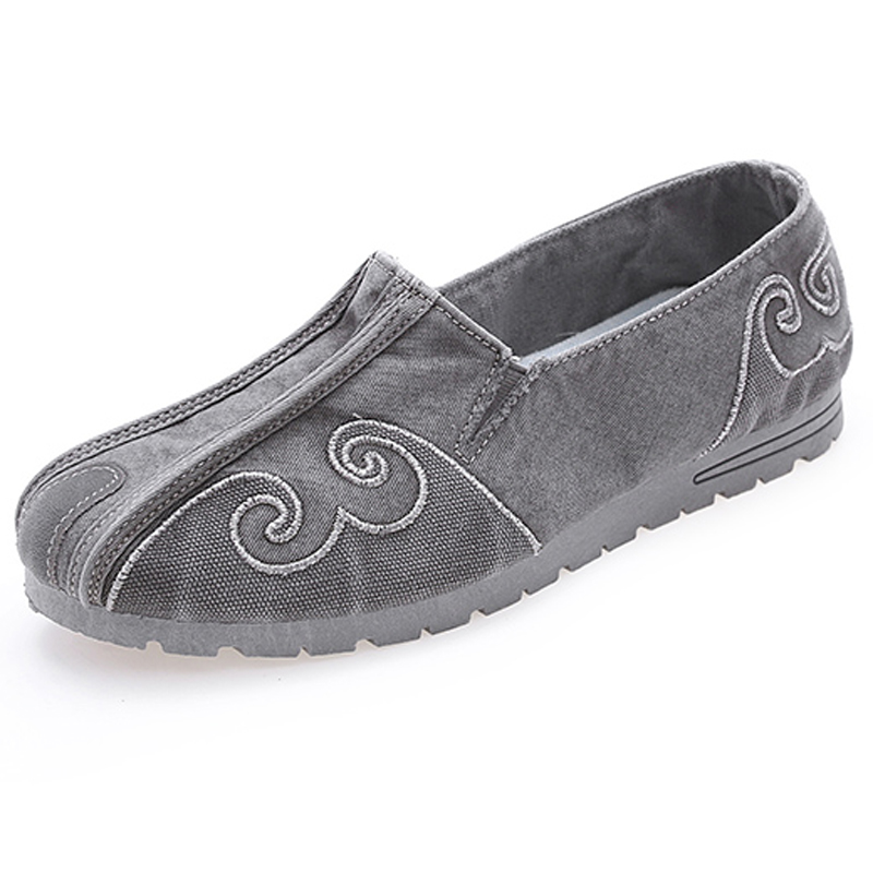 绣花鞋男中国风老北京布鞋夏季休闲防臭透气软底道士布鞋