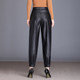 Harem pants women's 2020 autumn and winter new high-waist loose-fitting radish pants outer wear plus velvet nine-point leather pants bloomers Harem pants women's 2020 autumn and winter new high-waist loose-fitting radish pants outer wear plus velvet nine-point leather pants bloomers