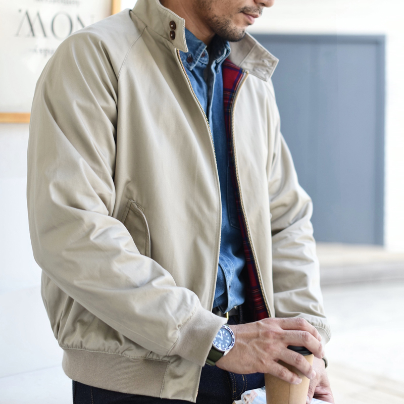 沾酱 哈灵顿夹克男 工装外套 秋款 复古休闲 阿美咔叽 合作款