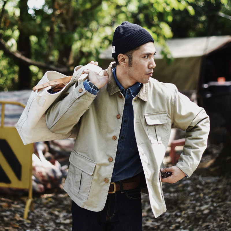 沾酱 工装猎户夹克 猎户上衣lh02 复古外套男 工装vintage 猎装