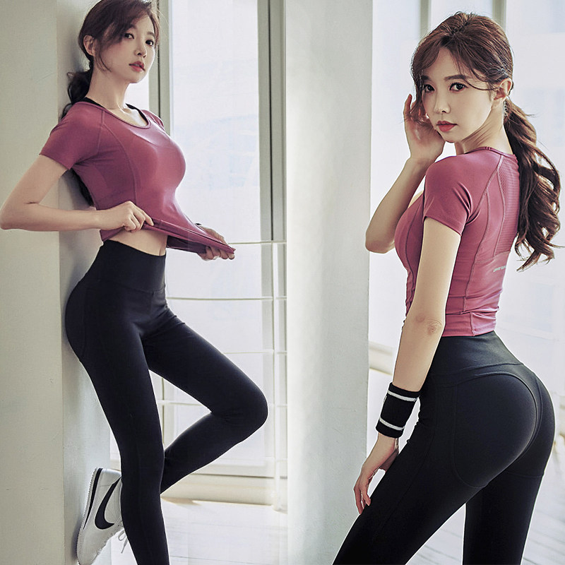 瑜伽健身房运动套装女速干衣网红气质显瘦健身服瑜伽套装