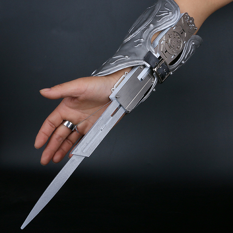 黑马定做刺客3cosplay道具艾吉奥佛罗伦萨单线控三段袖剑