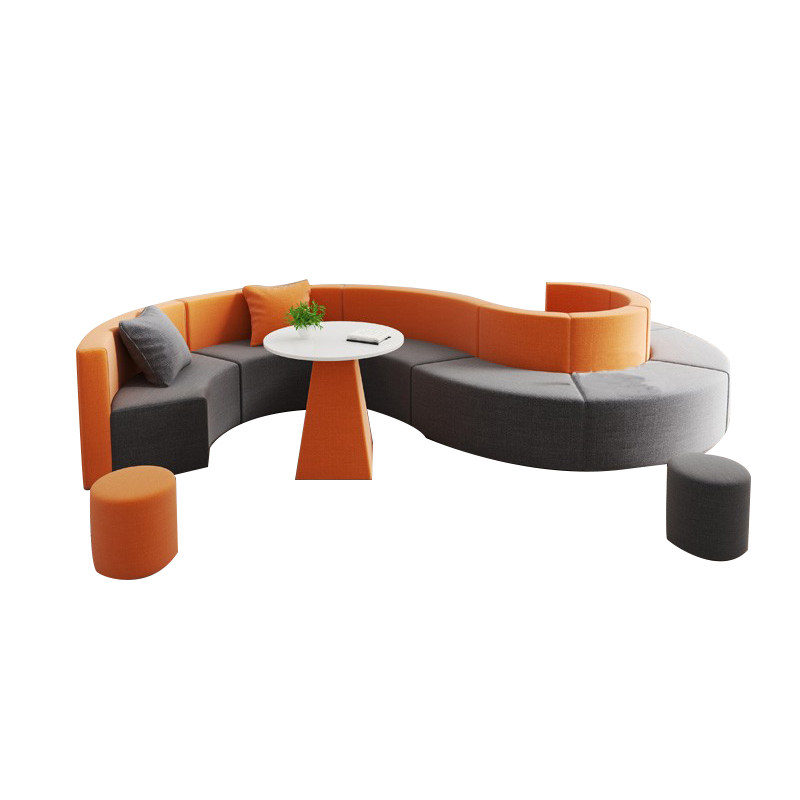 上海办公室图书馆大厅培训休闲区接待教育机构创意银行沙发