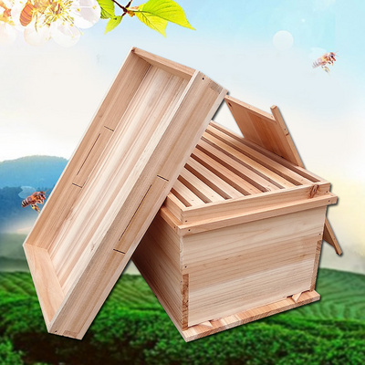 中蜂蜂箱蜜蜂杉木养蜂七框箱小蜂箱简易蜂群蜂箱土蜂箱