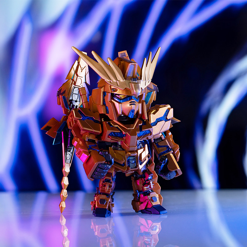 正版独角兽高达qmsvmini盲盒万代联名自由潮玩手办潮玩盲盒