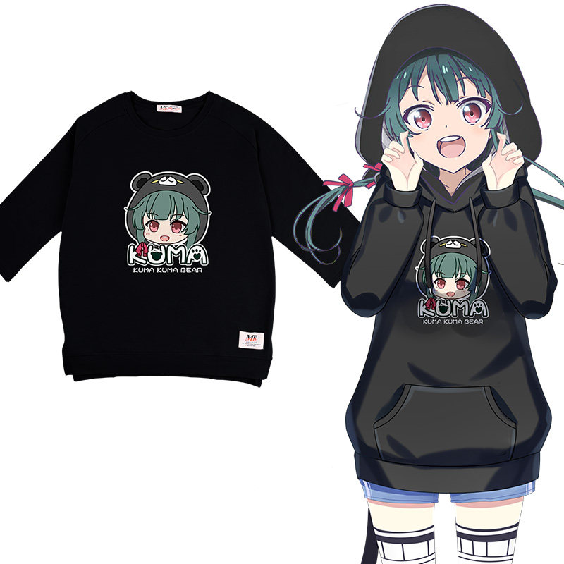 馒头动漫二次元周边熊熊勇闯世界优奈宽松衣服动漫t恤