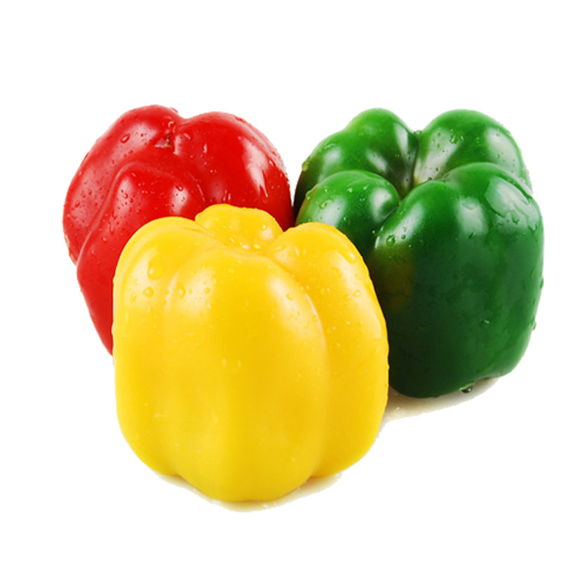新鲜红黄绿彩椒甜椒圆椒柿子椒灯笼椒新鲜蔬菜七彩椒五彩椒550g