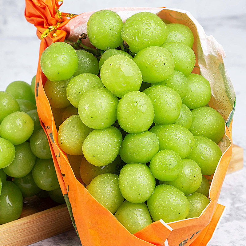 阳光玫瑰葡萄香印青提子3斤无籽晴王新鲜整箱山东水果包邮当季批