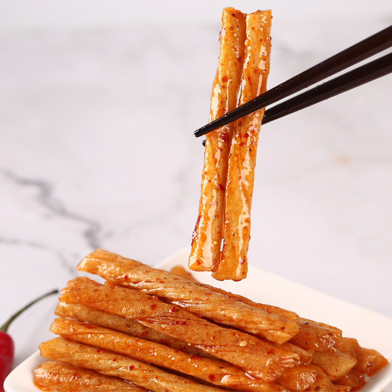 【尝鲜】馋大嘴巴盐焗素鸡筋42g袋装 麻辣面筋辣条怀旧小零食小吃