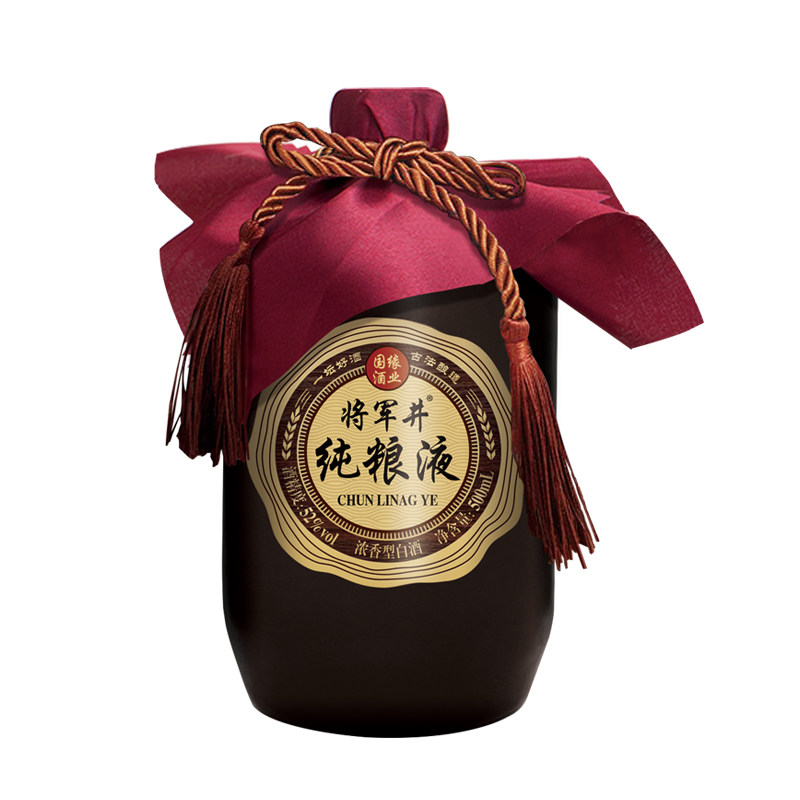 将军井纯粮52度浓香香型白酒整箱6瓶装小酌自白酒