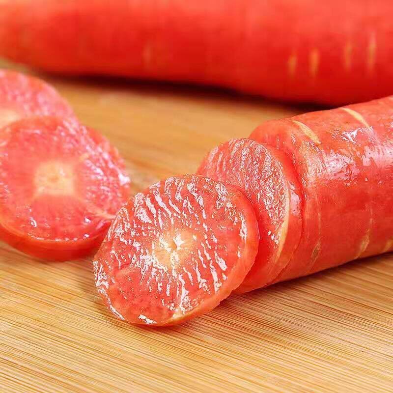 陕西大荔水果胡萝卜新鲜生吃红心红萝卜沙窝蔬菜萝卜