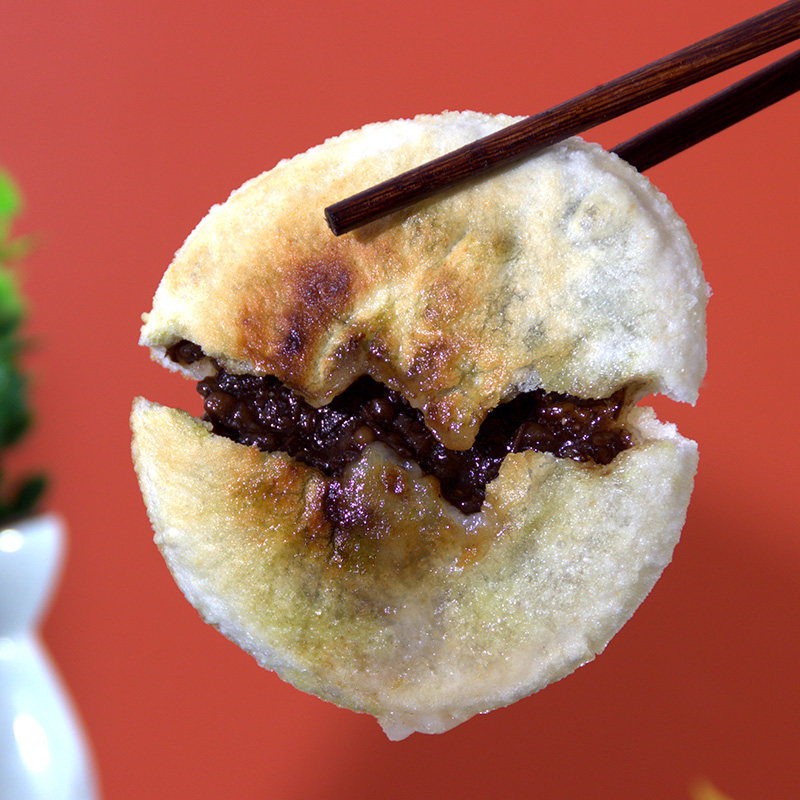 贵州特产兴义豆沙粑贞丰纯糯米油炸粑农家手工咸味馅火烤年糕糍粑