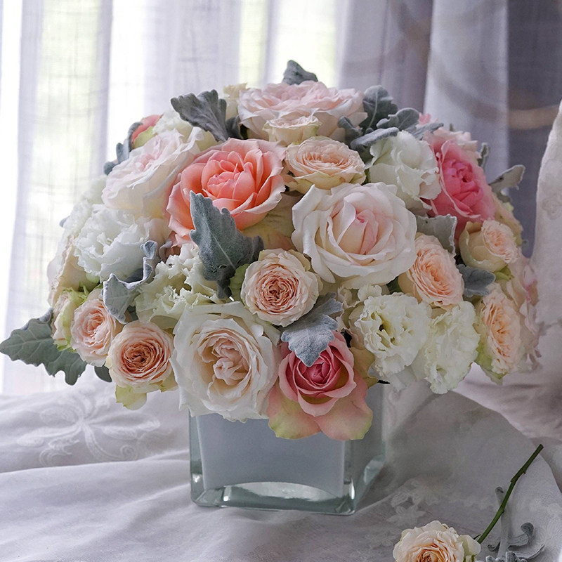 同城鲜花速递花店会议室花摆小桌摆设装饰台花送花商务用花