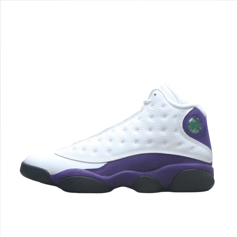 烽火airjordanaj13湖人白紫la篮球球鞋884129篮球鞋