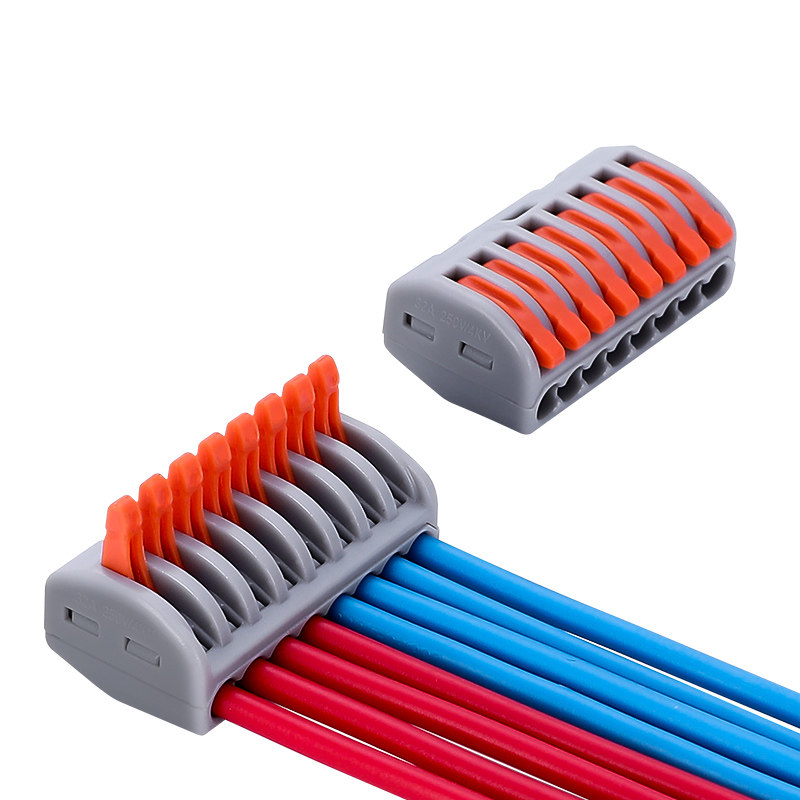 快速电线接线端子线器接头万能连接器8孔pct218接线端子