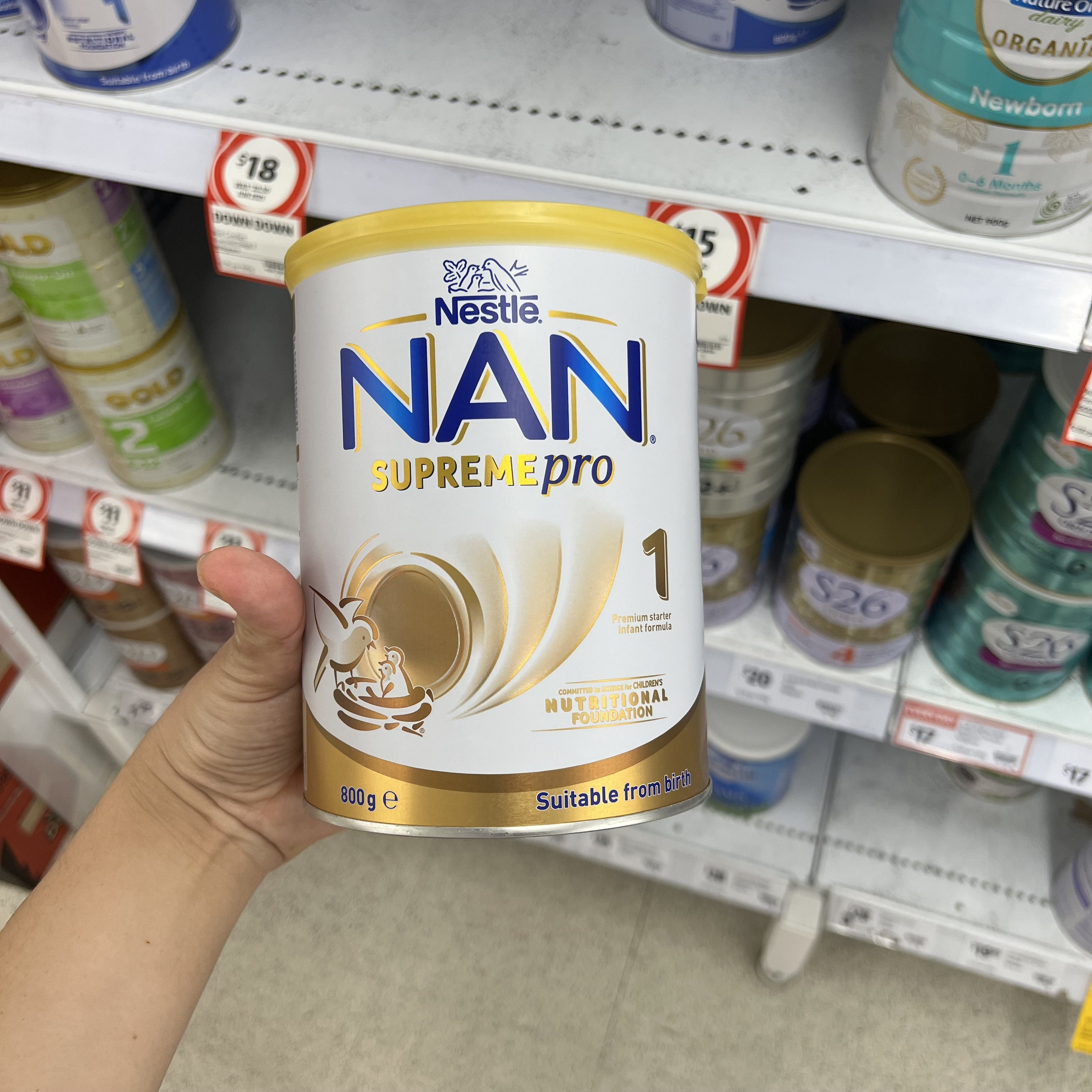 水解澳洲直邮雀巢超级能恩一段ha奶粉800克婴幼儿牛奶粉