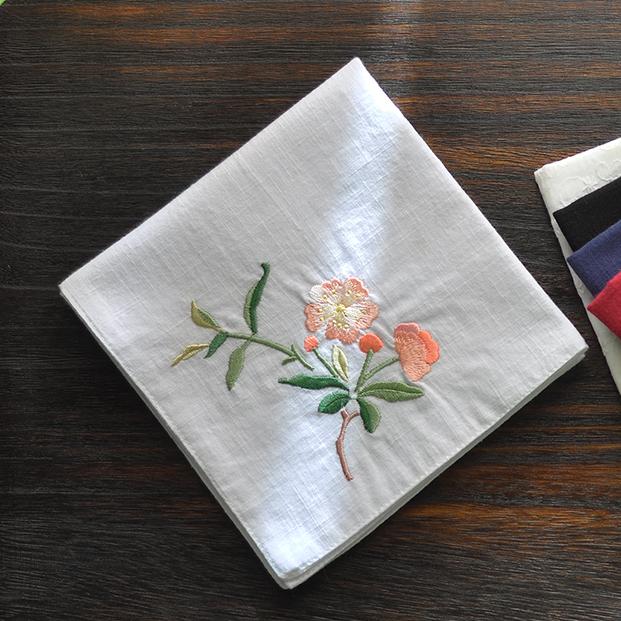 纯棉绣花手帕手绢可绣字刺绣古风复古古汉服吸手帕