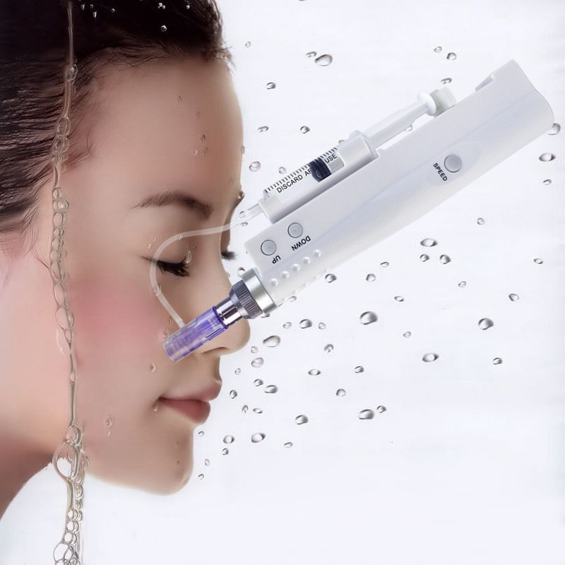 水光纳米电动微针仪器迷你补水冻干粉美容院面部电子美容仪