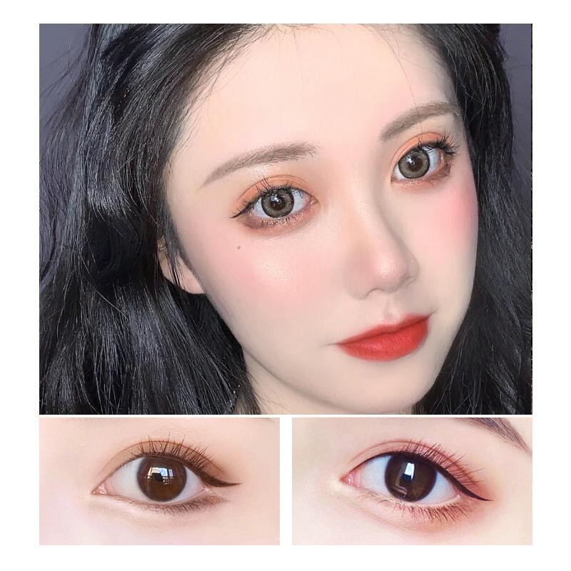 眼线日本kissme笔极细不晕染防水棕色李佳眼线