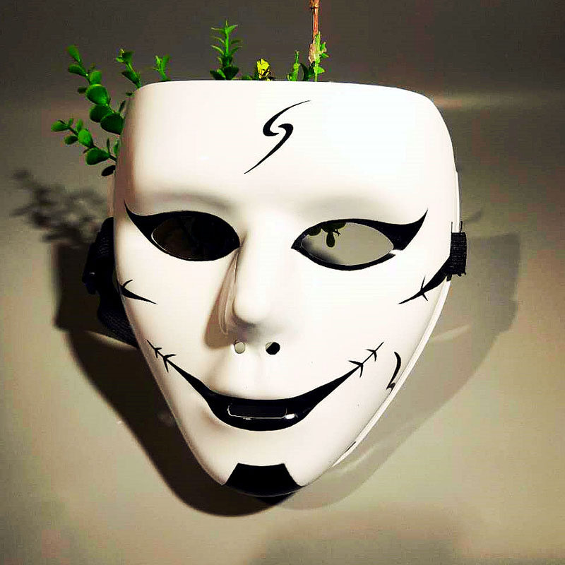 万圣节v字面具男成人街舞全脸恐怖手绘黄金银色男女国旗小丑面具