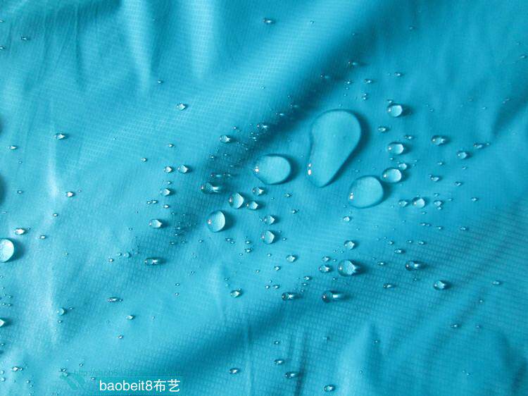 防水斜纹尼龙涂白防水布布料面料帐篷布防防雨布海绵垫