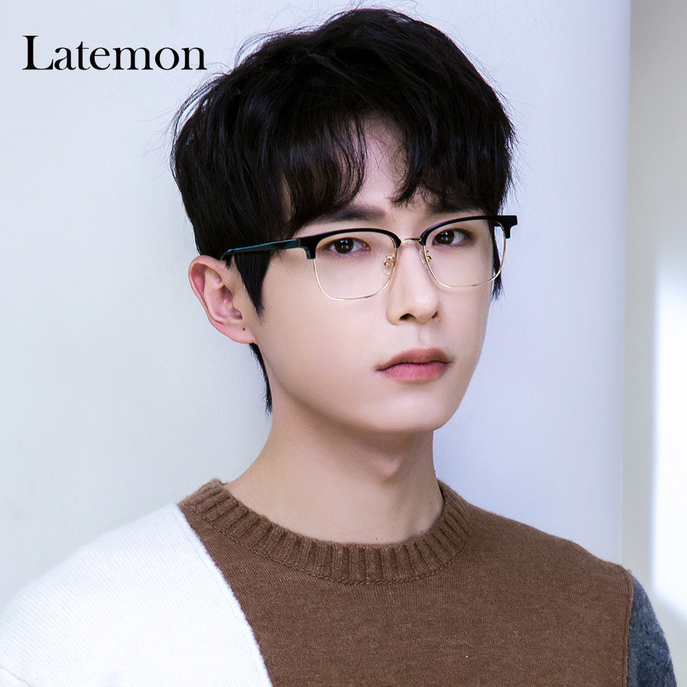 latemon浪特梦复古全框眼镜大脸近视近视眼眼睛架女眼镜架
