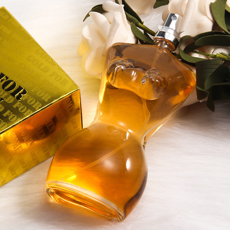 金色裸女女士香水性感妩媚优雅持久清淡东方调香水